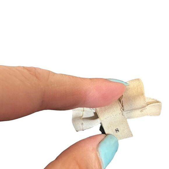 Meadow Rue Black Long Sleeve Layered Ruffled Front Tie Neck Blouse Women Sz S - Picture 12 of 12